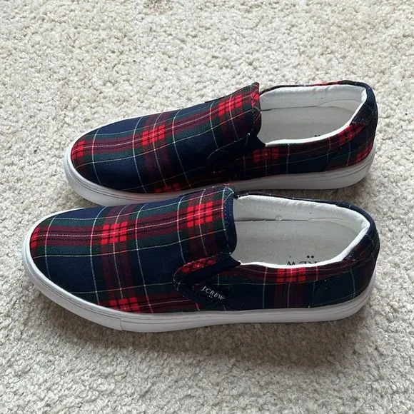 ❤️ $75 ❤️ NWOT J.Crew Factory Printed road trip slip-on sneakers
