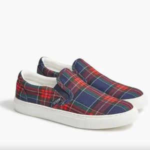 ❤️ $75 ❤️ NWOT J.Crew Factory Printed road trip slip-on sneakers