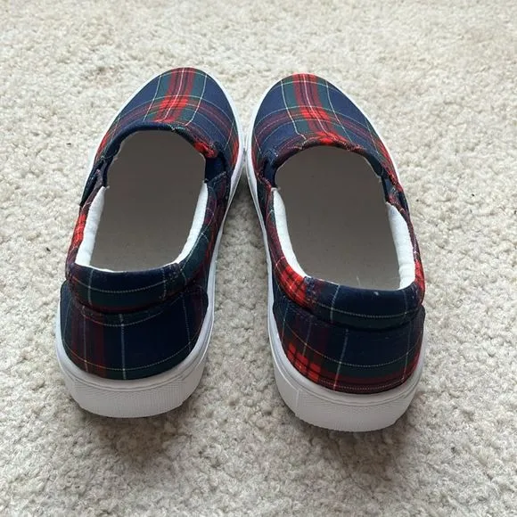 ❤️ $75 ❤️ NWOT J.Crew Factory Printed road trip slip-on sneakers