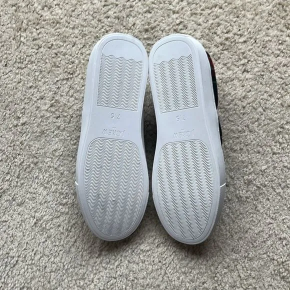 ❤️ $75 ❤️ NWOT J.Crew Factory Printed road trip slip-on sneakers
