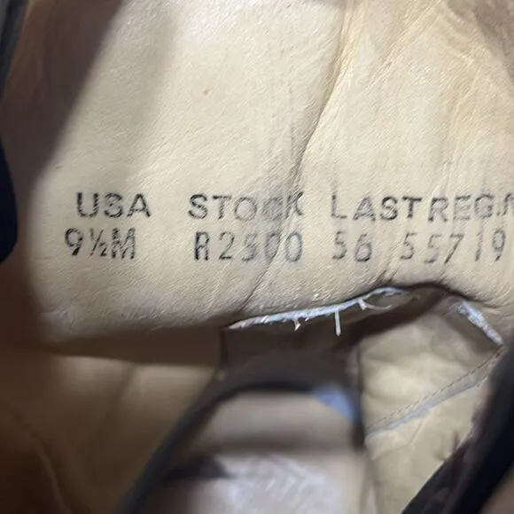 🔥🔥 CORRAL Brown Leather Inlay Overlay Cowboy Boots Womens Sz 9.5M Snip Toe EUC