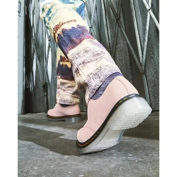 🆕 DR. MARTENS 1461 Iced Suede Oxford Shoes Pink 9