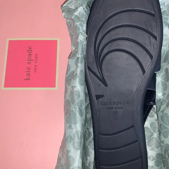 ♠️ kate spade Peyton Cow Leather Sandal, Blazer Blue Navy