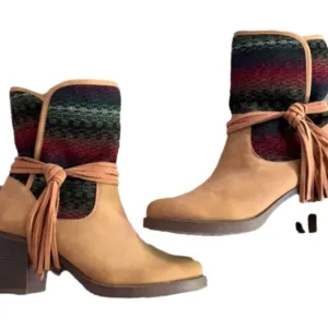 🔆🔅 NWOT TASSEL FLANNEL BOOTS