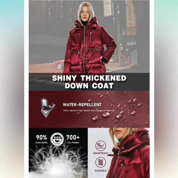 🆕 NWT VIRAL OROLAY SHINY DOWN PUFFER🆕