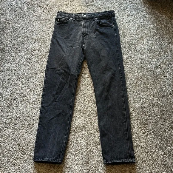 🖤 Vintage Levi’s Orange Tab 505 Black Jeans – Classic &amp; Timeless