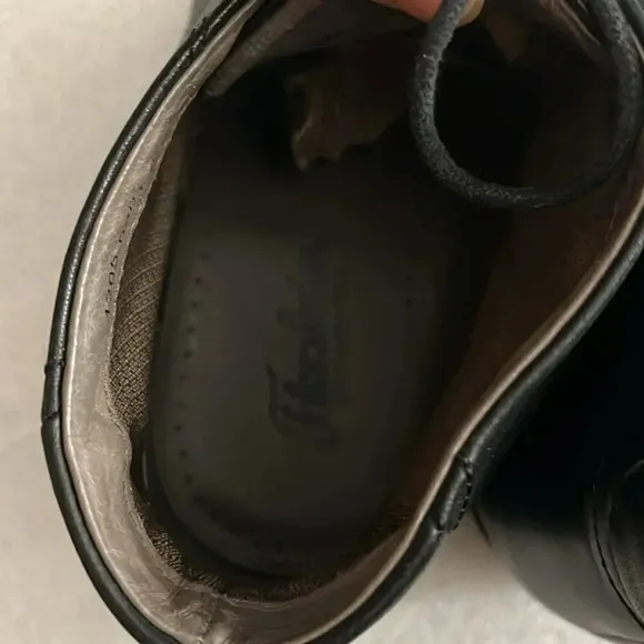 [10EE]Florsheim Baldwin Black Leather Men Plain Toe Chukka Boots