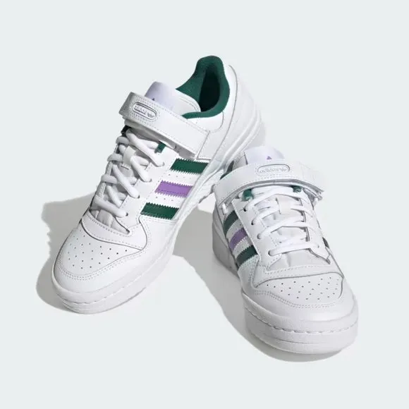 11W/9.5M - [NEW] Women's adidas Forum Low Shoes White HQ1912