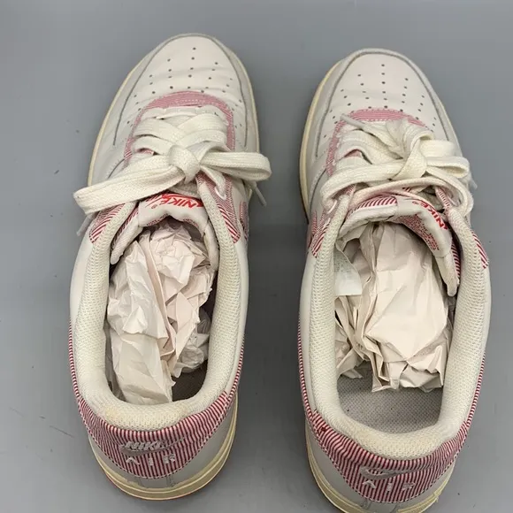 2013 Nike Air Force One &quot;Seersucker Pack&quot; Sail Low Basketball Shoes! Size 11.5