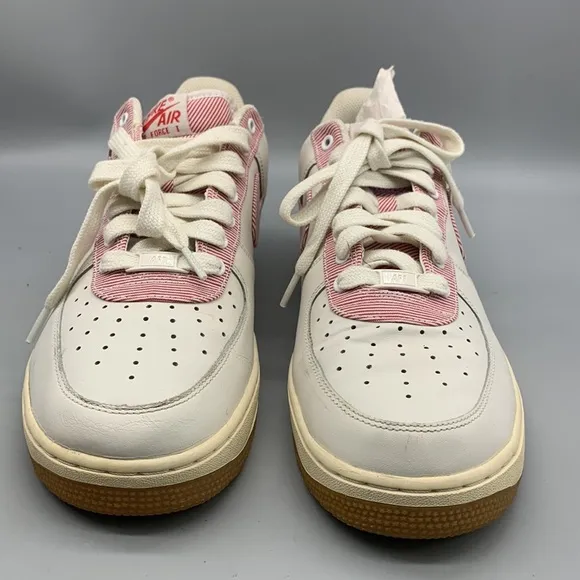 2013 Nike Air Force One &quot;Seersucker Pack&quot; Sail Low Basketball Shoes! Size 11.5