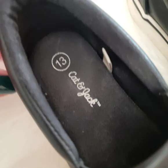 2/$$20 Cat and Jack Black Slip-on Sneakers 13