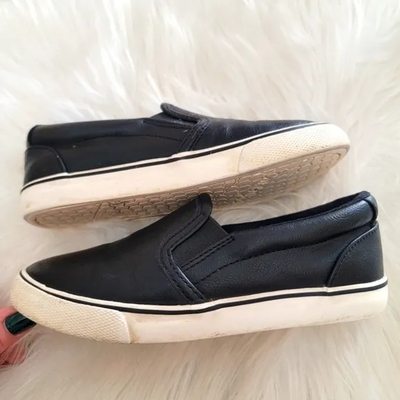 2/$$20 Cat and Jack Black Slip-on Sneakers 13