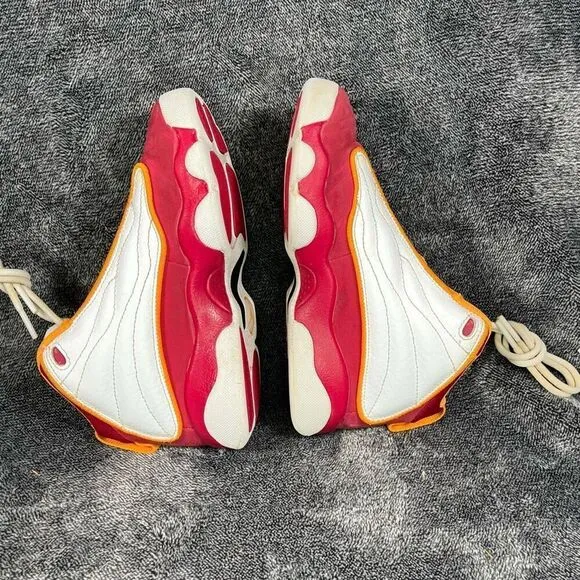 23 Jordan Pro Strong 'Cardinal Red' White Sneakers, Size 1Y