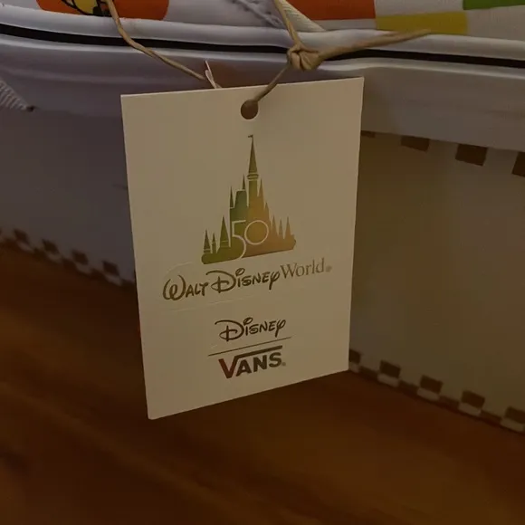 50th Anniversary Disney Vans slip on character sneakers