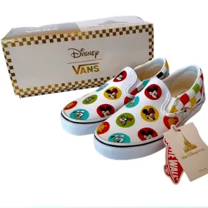 50th Anniversary Disney Vans slip on character sneakers