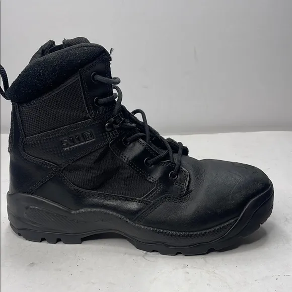 5.11 Tactical Black High-Top Boots with Durable Design and Secure Fit