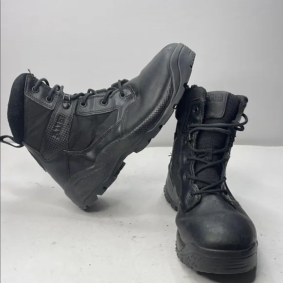 5.11 Tactical Black High-Top Boots with Durable Design and Secure Fit