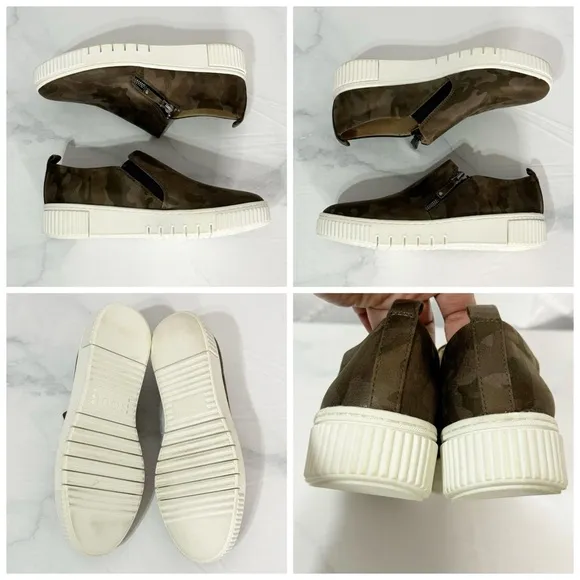 539. Soul Naturalizer Camouflage Slip-On Sneakers with White Soles Womens 9.5 M