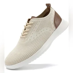 9.5US 43 EU VILOCY Men's Casual Dress Oxfords Shoes Knit Lightweight Breathable