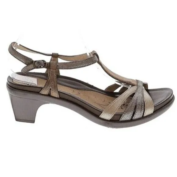 ABEO-B.I.O. system &quot;Georgie&quot; 3D ORTHOPEDIC Womens Size 9 Sandals Shoes Metallic