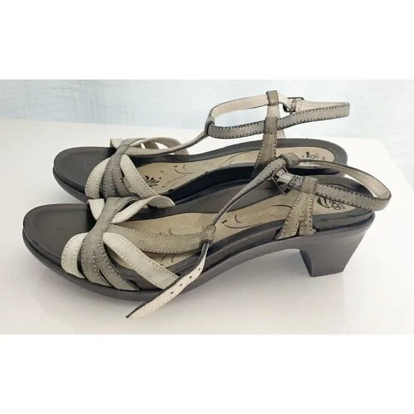 ABEO-B.I.O. system &quot;Georgie&quot; 3D ORTHOPEDIC Womens Size 9 Sandals Shoes Metallic