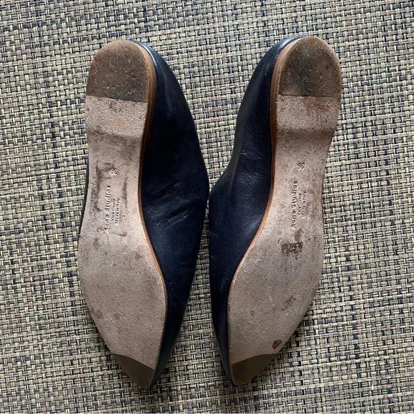 Acne Studios Aminata black pointed babouche slippers in Italian nappa leather