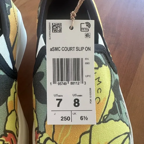 addidas by Stella McCartney Printed Court Slip-On Sneakers NWT W8
