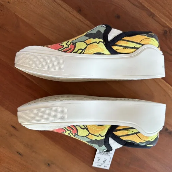 addidas by Stella McCartney Printed Court Slip-On Sneakers NWT W8
