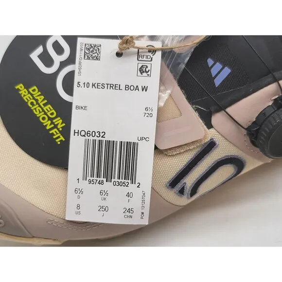 Adidas 5.10 Kestrel BOA W Womens Cycling Biking Shoes Size 8 Beige Black HQ6032