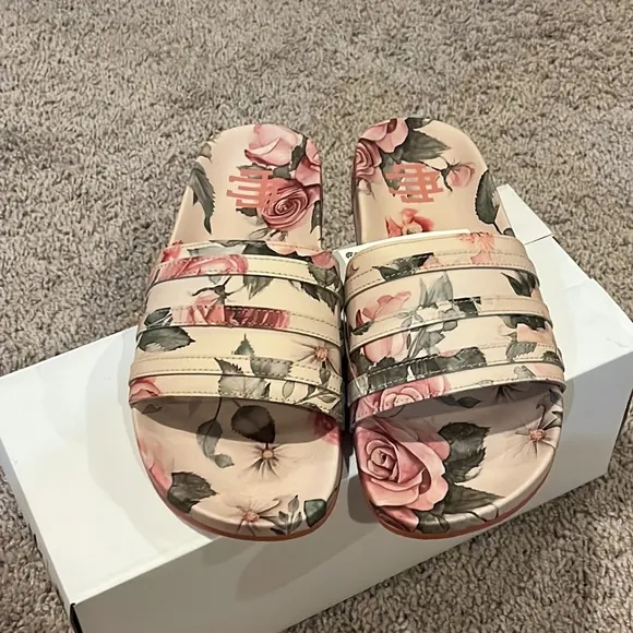 Adidas Adilette EE x Eric Emanuel slides sandals shoes new EE7815 Mens Size 9