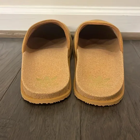 Adidas Adimule shoes slippers slides Mules new GY2555 brown Mens Size 11
