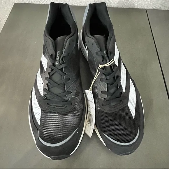 Adidas Adizero Adios 6 Running Shoes Sneakers Men’s US 13 Black White NEW