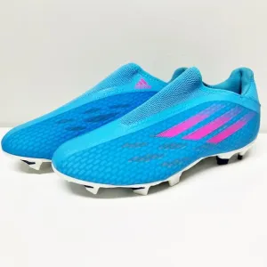 Adidas Adult X Speedflow.3 Blue Laceless Soccer Football Cleats Shoes Size 5