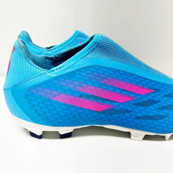 Adidas Adult X Speedflow.3 Blue Laceless Soccer Football Cleats Shoes Size 5