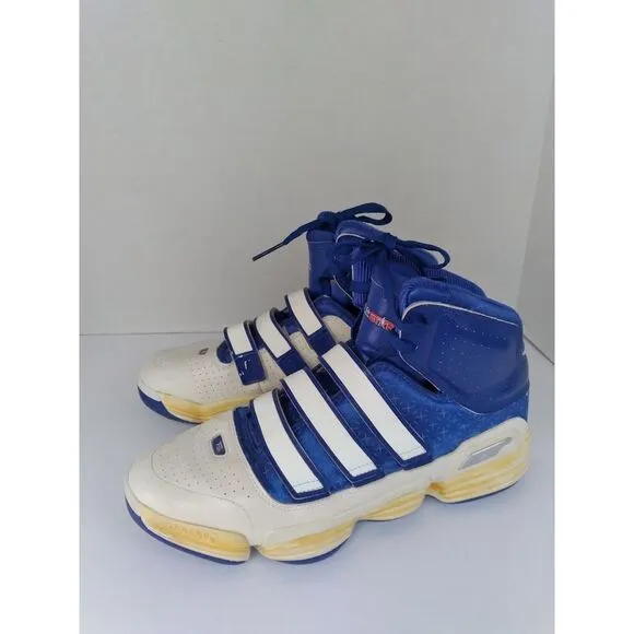 Adidas All-Star Basketball Shoes‎ High Top Blue White Vintage Athletic Sneakers