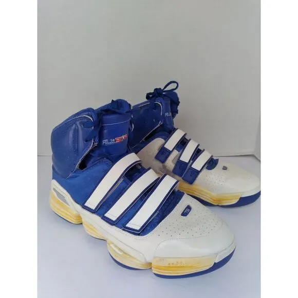 Adidas All-Star Basketball Shoes‎ High Top Blue White Vintage Athletic Sneakers