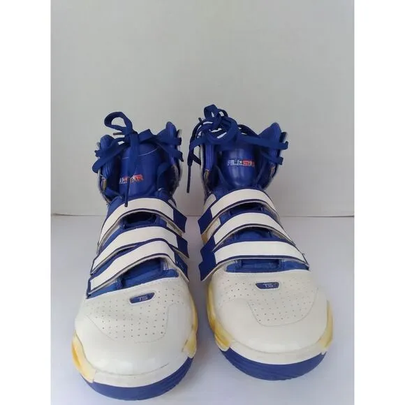 Adidas All-Star Basketball Shoes‎ High Top Blue White Vintage Athletic Sneakers