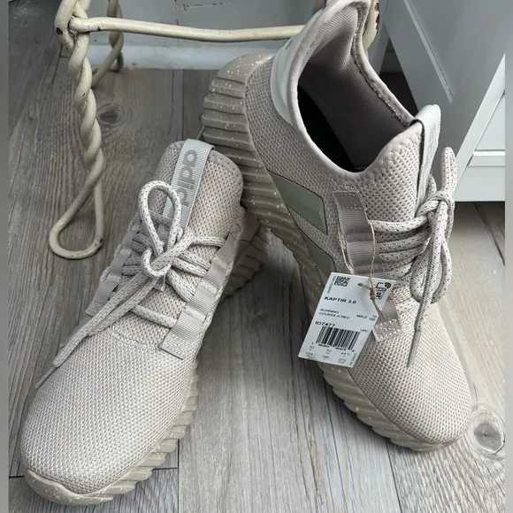 Adidas Beige Sneakers Kaptir Style Size-10.5-NWT