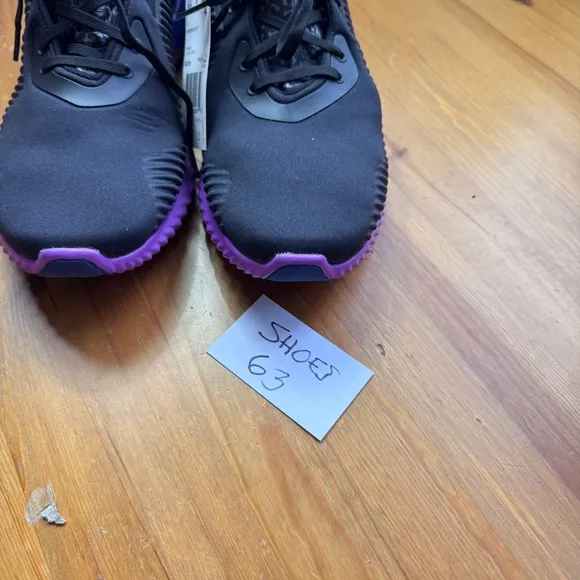 Adidas Black and Purple Sneakers alpha bounce size 10.5 nwt