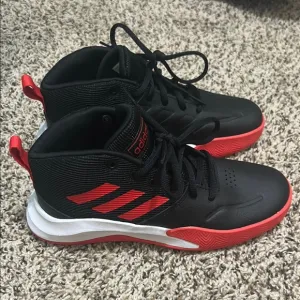 Adidas Black and Red Sneakers