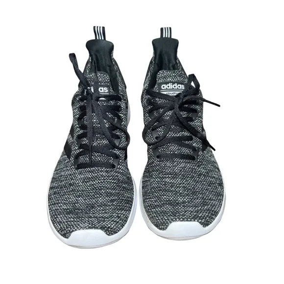 Adidas Black and White Sneakers cloud foam size 12