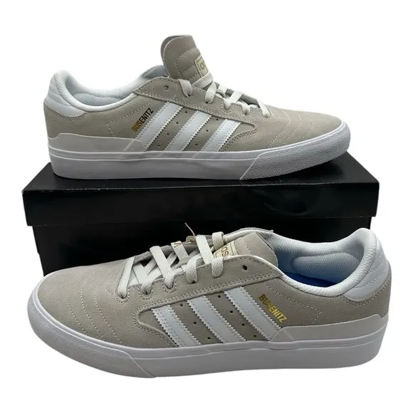 Adidas Busenitz Vulc II 2.0 Activewear Sneakers Men's 11 Gray Gold Shoes IG5243
