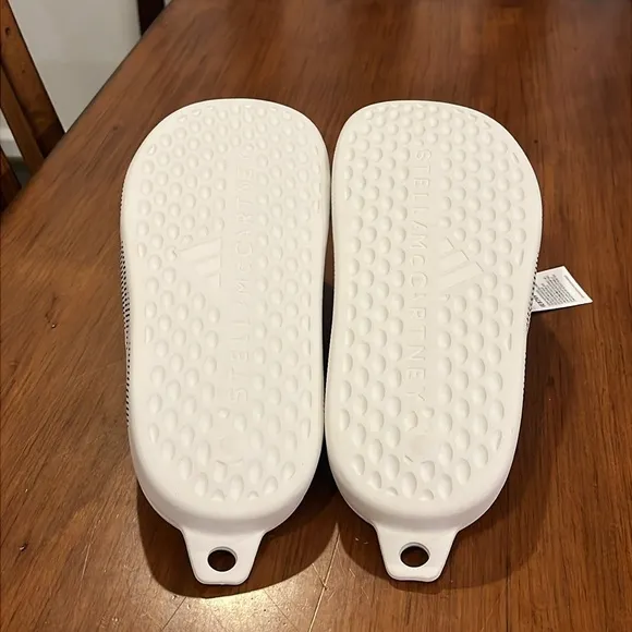 Adidas by Stella McCartney Slide Shoes Sandals new white black Womens Size 8