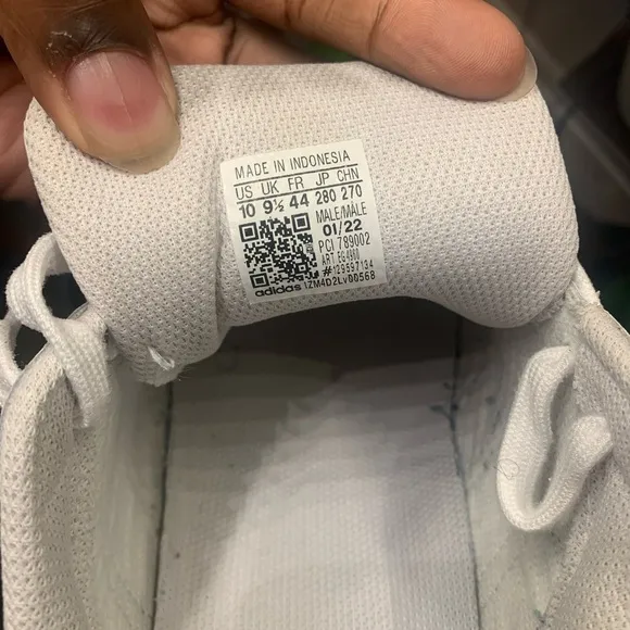 Adidas Camo Sneakers with White Stripes