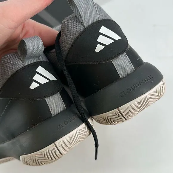 Adidas Cross Em Up Select J Boys Lace Up Basketball Shoes Black White Size 6.5