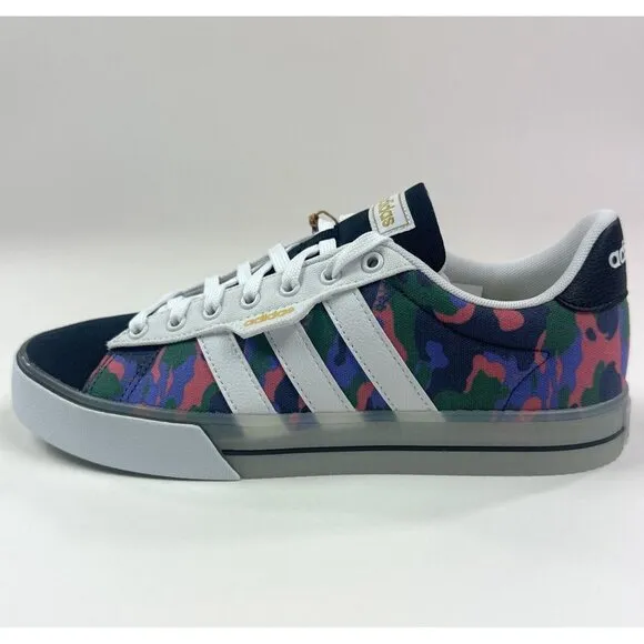Adidas Daily 3.0 Mens Camo Canvas Low Skateboarding Shoes Sneakers GY2421