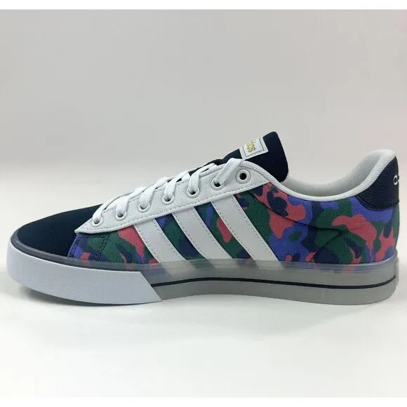 Adidas Daily 3.0 Mens Camo Canvas Low Skateboarding Shoes Sneakers GY2421