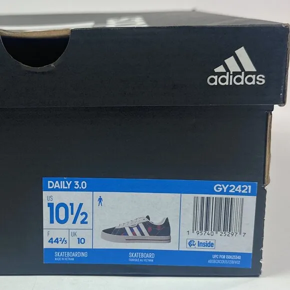 Adidas Daily 3.0 Mens Camo Canvas Low Skateboarding Shoes Sneakers GY2421