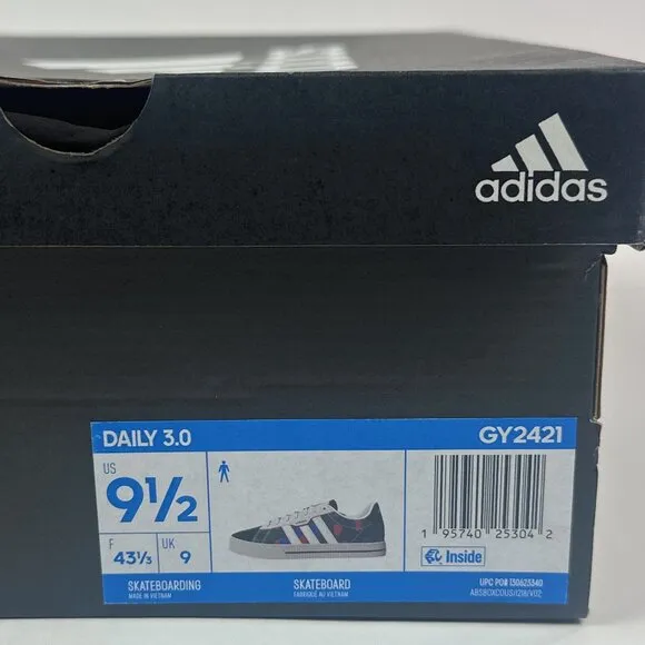 Adidas Daily 3.0 Mens Camo Canvas Low Skateboarding Shoes Sneakers GY2421