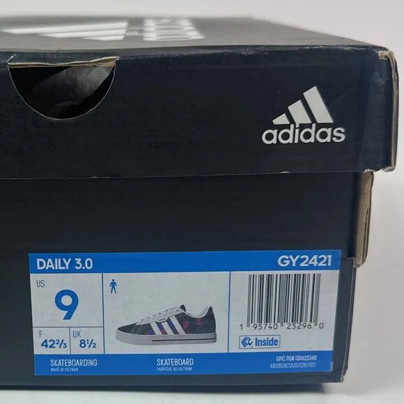 Adidas Daily 3.0 Mens Camo Canvas Low Skateboarding Shoes Sneakers GY2421